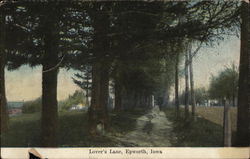 Lover's Lane Epworth, IA Postcard Postcard Postcard
