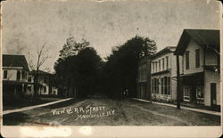 View of R.R. Street Mannsville, NY Postcard Postcard Postcard