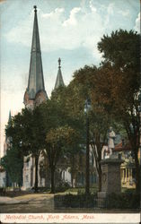 Methodist Church North Adams, MA Postcard Postcard Postcard