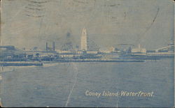 Coney Island Waterfront Postcard