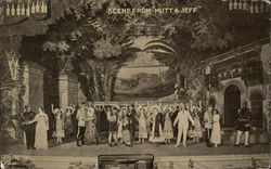 Scene from "Mutt & Jeff" Theatre Postcard Postcard Postcard