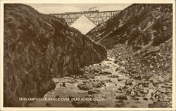 Steel Cantilever Bridge Over Dead Horse Gulch Yukon Canada Yukon Territory Postcard Postcard Postcard