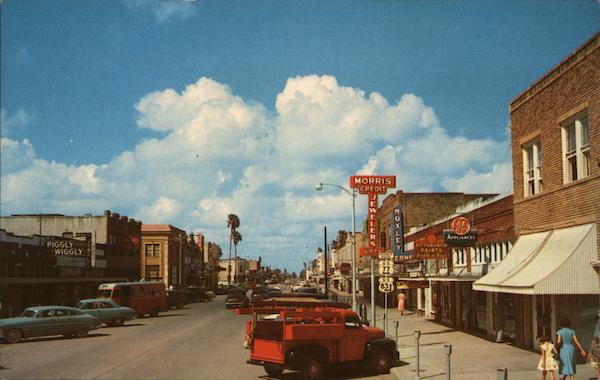 Main Street, in the Lower Rio Grande Valley San Benito Texas