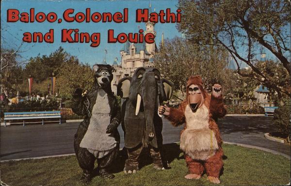 Baloo, Colonel Hathi and King Louie Disney
