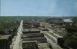 Downtown Moline Illinois Postcard Postcard Postcard