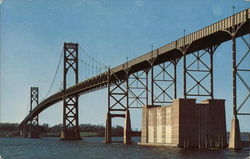 Mt. Hope Bridge Portsmouth, RI Postcard Postcard Postcard