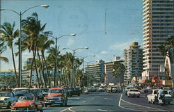 Kalakaua Avenue Honolulu, HI Postcard Postcard Postcard