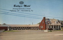 Bailey's Motel Harrodsburg, KY Postcard Postcard Postcard