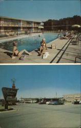 Holiday Inn Pool and Forecourt Postcard