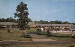 View of Stone's Motel Postcard