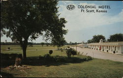 Colonial Motel Fort Scott, KS Postcard Postcard Postcard