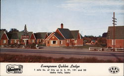 Evergreen Gables Lodge Idaho Falls, ID Postcard Postcard Postcard