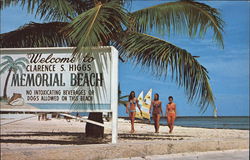 Clarence Higgs Memorial Beach Postcard