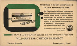 Wildman's Prescription Pharmacy Postcard