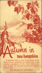 Autumn in New Hampshire Postcard Postcard Postcard