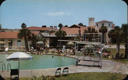 King and Prince Hotel Swimming Pool and Patio Postcard