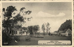 John Paull's Cabins Charlestown, RI Postcard