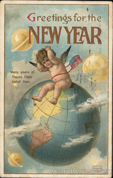 Greetings for the New Year Angels & Cherubs