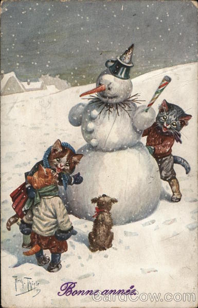 Bonne annee Arthur Thiele Snowmen