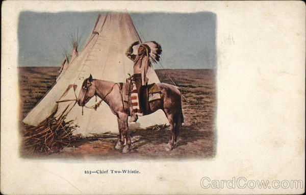 Chief Two-Whistle Native Americana