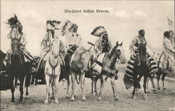Blackfoot Indian Braves Native Americana