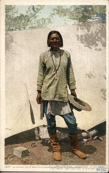 Al-Che-Say White Mountain Apache Scout Under General Crook
