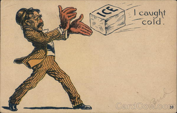 I caught cold. (Ice) Comic, Funny