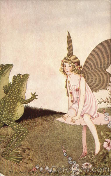 Fairy Talking to Frog Ida Rentoul Outhwaite Fantasy