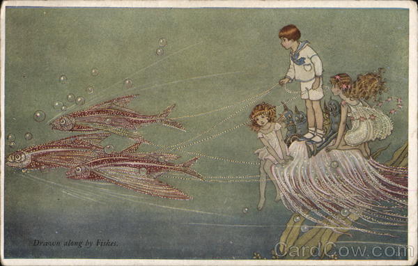 Drawn Along By Fishes I. R. & G. Outhwaite Fantasy