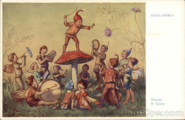 Elfin Chorus by Margaret W. Tarrant Fantasy