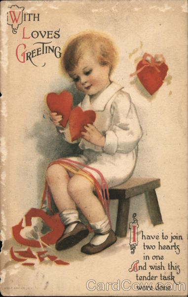 With Love's Greeting Ellen Clapsaddle Children