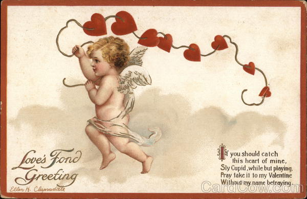 Love's Fond Greeting Ellen Clapsaddle Cupid