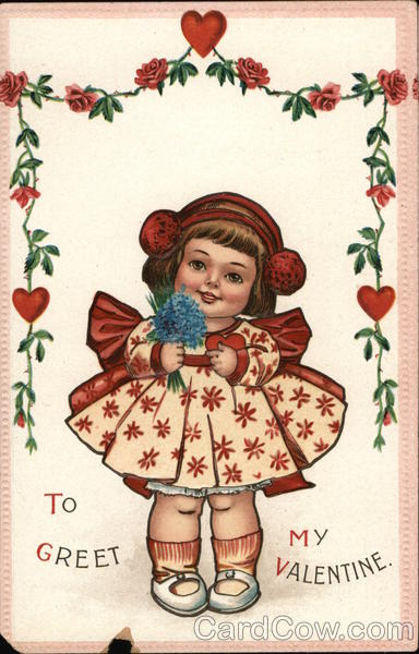 To Greet My valentine Children Postcard