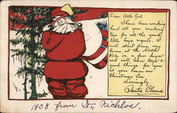 Santa with Axe Santa Claus Postcard Postcard Postcard