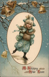 A happy New Year Children Postcard Postcard Postcard