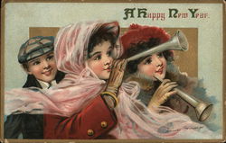 A Happy New Year Children Postcard Postcard Postcard