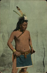 Lone Elk, Indian Brave Postcard