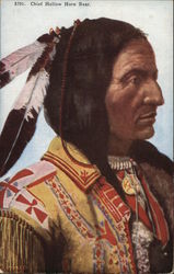 Chief Hollow Horn Bear Native Americana Postcard Postcard Postcard