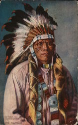 Chief David Native Americana Postcard Postcard Postcard