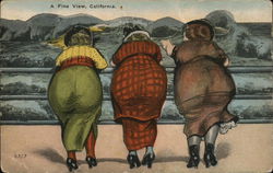 A Fine View, California Women Postcard Postcard Postcard