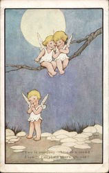 Fairy Children Fantasy Postcard Postcard