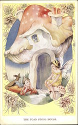 The Toad Stool House Fantasy Postcard Postcard