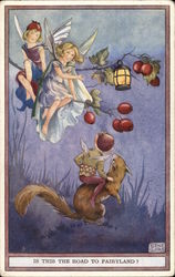 Fairy Looking For Directions Fantasy Postcard Postcard