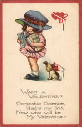 Want A Valentine? With Children Postcard Postcard Postcard