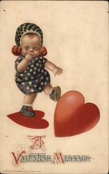 A Valentine Message Postcard