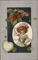 True Love Girls Postcard Postcard Postcard