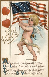 To My Valentine Cupid Postcard Postcard Postcard