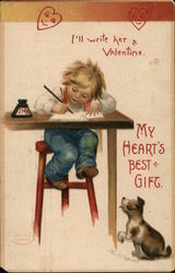 I'll write her a Valentine Children Postcard Postcard Postcard