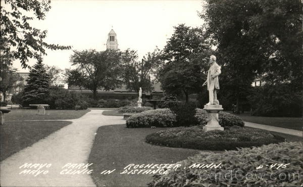 Mayo Park with Mayo Clinic In Disstance Rochester Minnesota