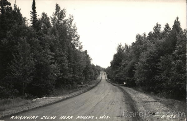 Highway Scene Phelps Wisconsin